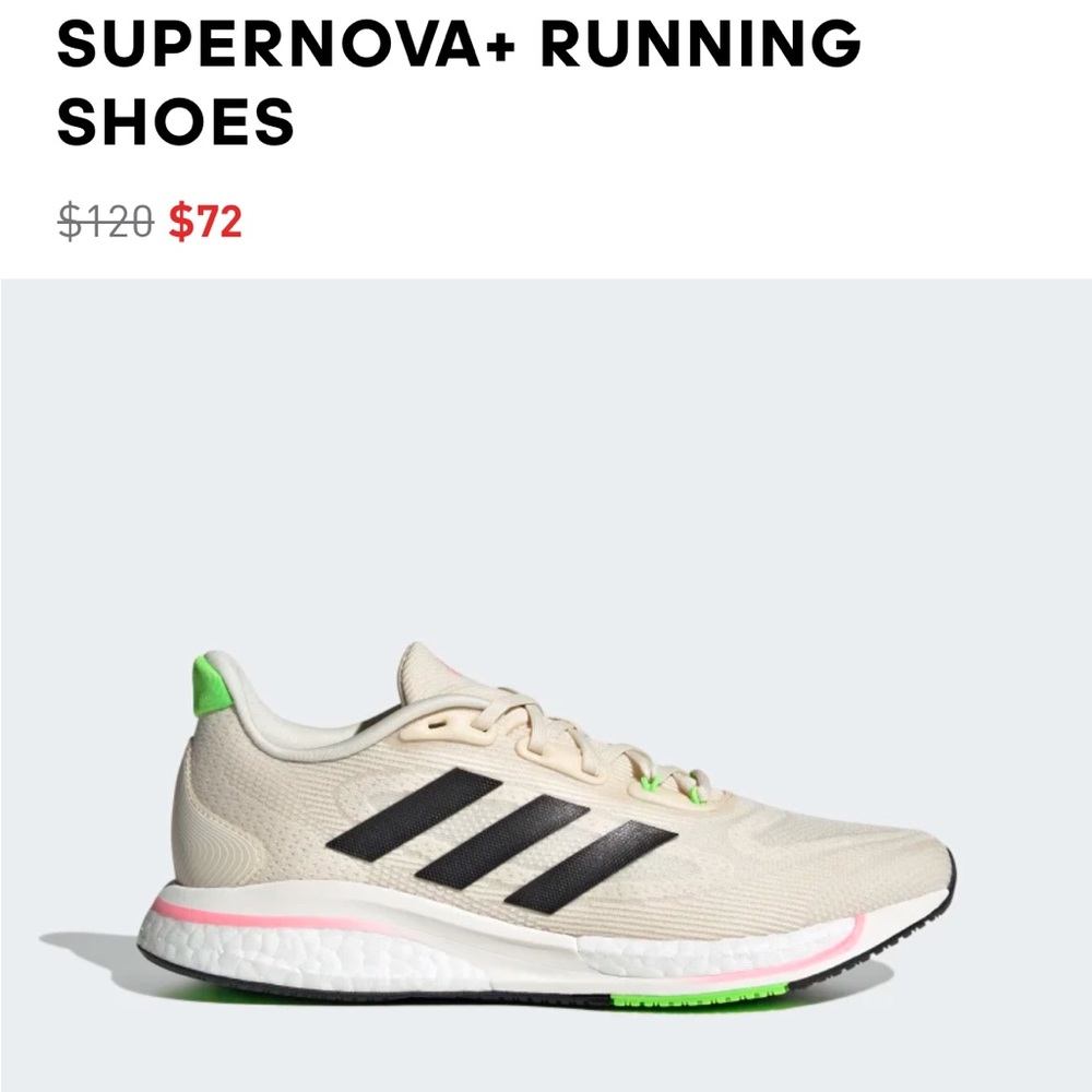 Adidas supernova running shoes
